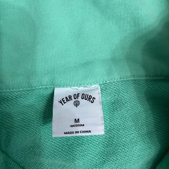 Year Of Ours Sports Club Quarter Zip Sweatshirt Size Medium - Picture 4 of 7